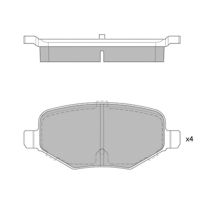 Brake Pad Set, disc brake (GP1717)