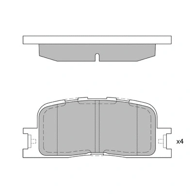 Brake Pad Set, disc brake (GP2038)