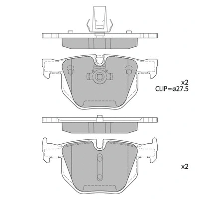 Brake Pad Set, disc brake (GP2158)
