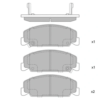 Brake Pad Set, disc brake (GP1427)