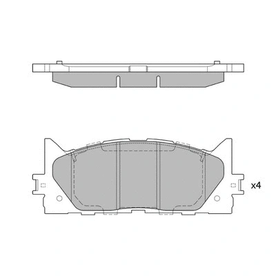 Brake Pad Set, disc brake (GP2080)