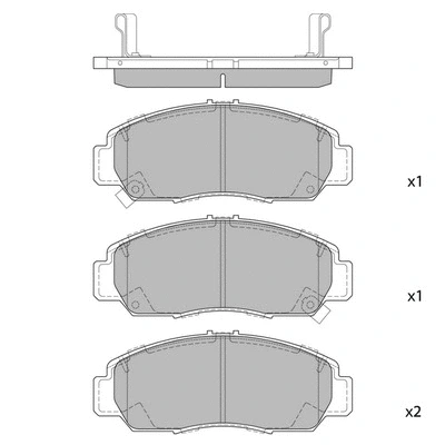 Brake Pad Set, disc brake (GP2012B)