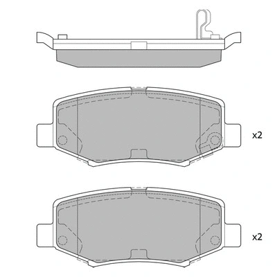 Brake Pad Set, disc brake (GP2186)