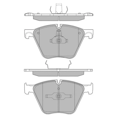 Brake Pad Set, disc brake (GP2395)