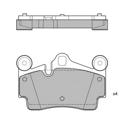 Brake Pad Set, disc brake (GP2198)