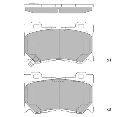 Brake Pad Set, disc brake (GP1471)