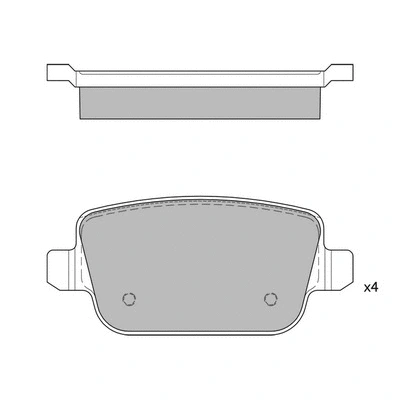 Brake Pad Set, disc brake (GP2101-R)