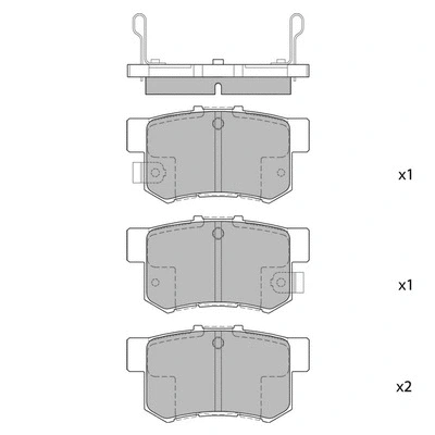 Brake Pad Set, disc brake (GP1368)