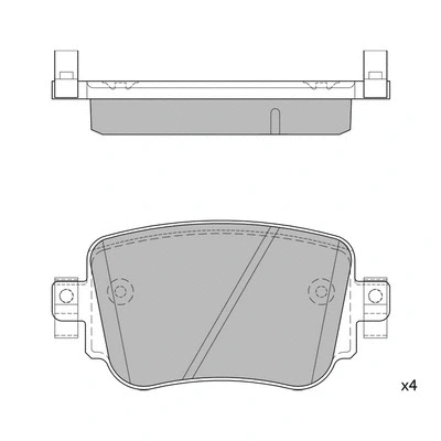 Brake Pad Set, disc brake (GP1900)