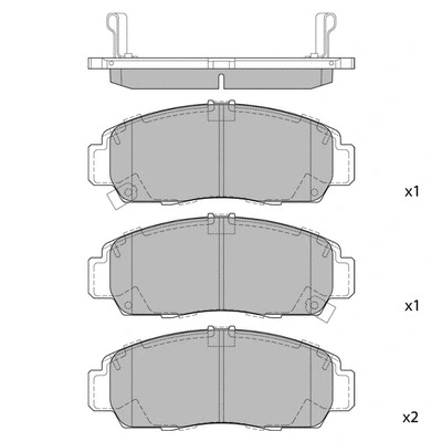 Brake Pad Set, disc brake (GP2114)