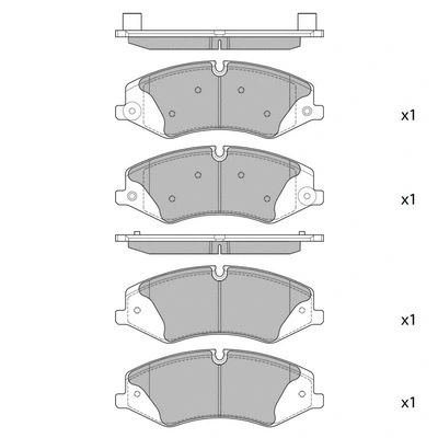Brake Pad Set, disc brake (GP2238)