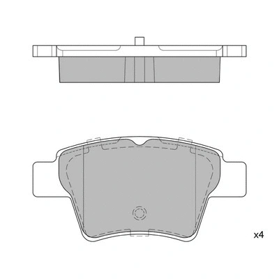 Brake Pad Set, disc brake (GP2153)