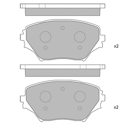 Brake Pad Set, disc brake (GP1233)