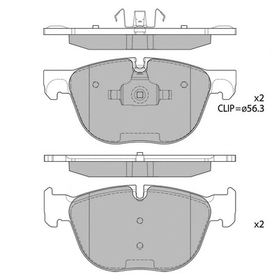 Brake Pad Set, disc brake (GP2172)