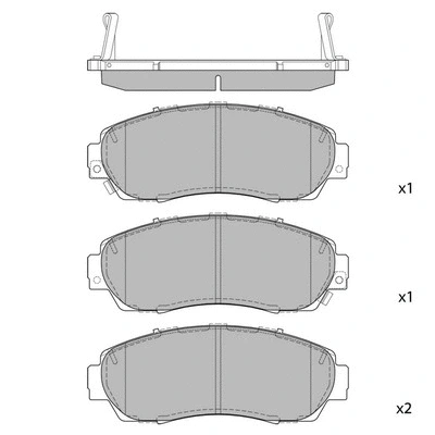 Brake Pad Set, disc brake (GP2115A)