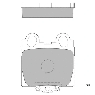 Brake Pad Set, disc brake (GP1554)