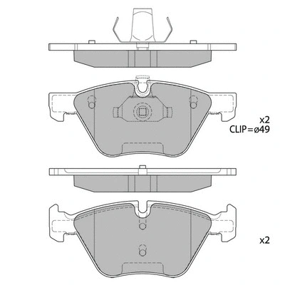 Brake Pad Set, disc brake (GP2159)