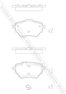 Brake Pad Set, disc brake (GP2467)