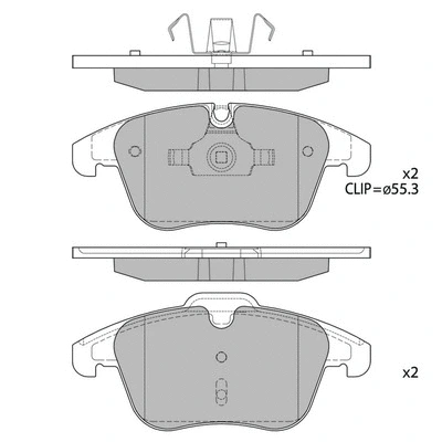 Brake Pad Set, disc brake (GP2207)