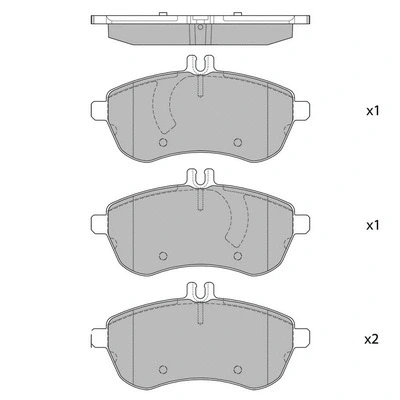 Brake Pad Set, disc brake (GP2284)