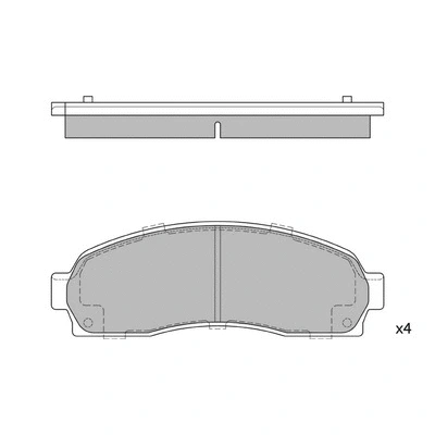 Brake Pad Set, disc brake (GP1369)