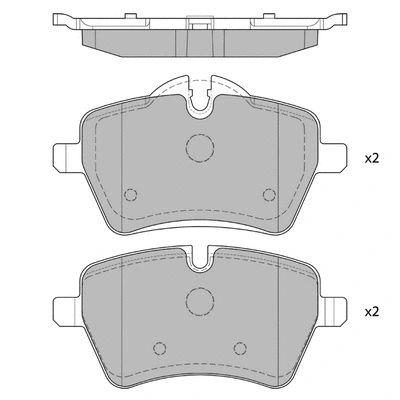 Brake Pad Set, disc brake (GP1799)