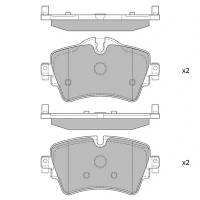 Brake Pad Set, disc brake (GP4005)