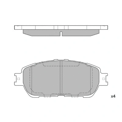 Brake Pad Set, disc brake (GP1372)