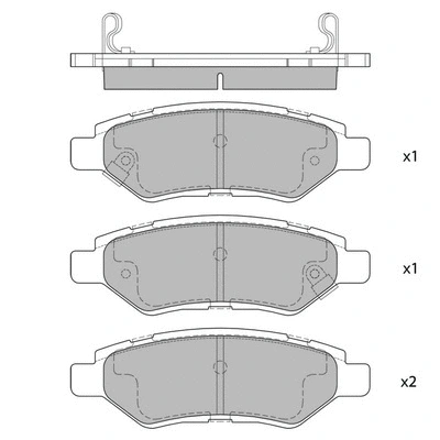 Brake Pad Set, disc brake (GP2252)