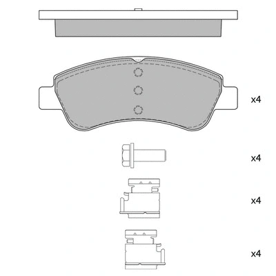 Brake Pad Set, disc brake (GP1241)