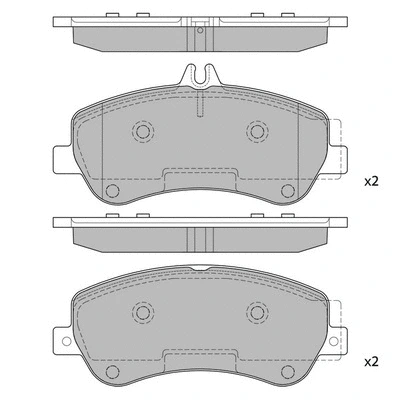Brake Pad Set, disc brake (GP2330)