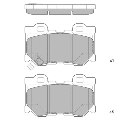 Brake Pad Set, disc brake (GP1472)