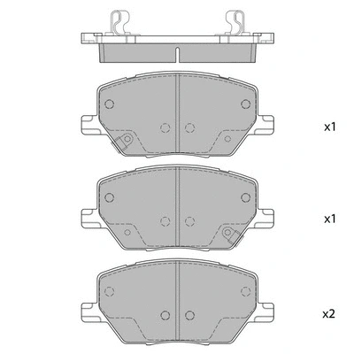 Brake Pad Set, disc brake (GP4006)