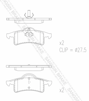 Brake Pad Set, disc brake (GP2180)