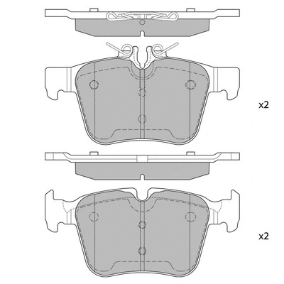 Brake Pad Set, disc brake (GP4002)