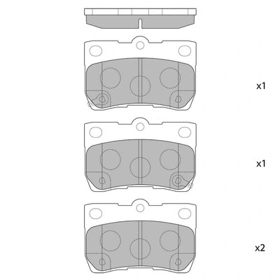 Brake Pad Set, disc brake (GP2083)