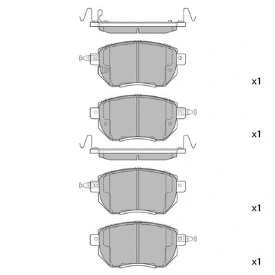 Brake Pad Set, disc brake (GP2107)