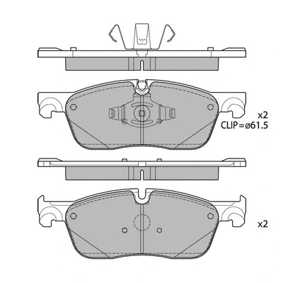 Brake Pad Set, disc brake (GP4279)