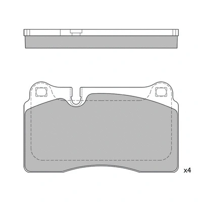 Brake Pad Set, disc brake (GP2231)