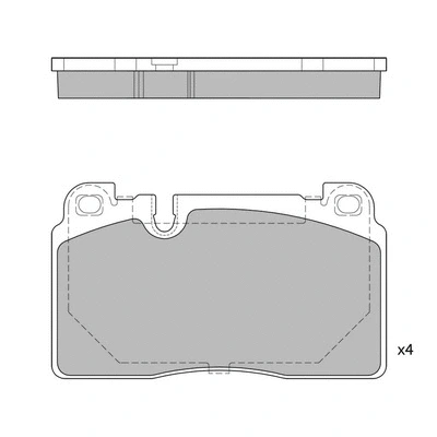 Brake Pad Set, disc brake (GP1960)