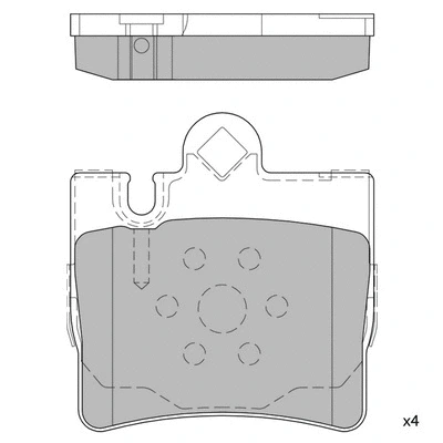 Brake Pad Set, disc brake (GP2192)