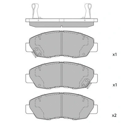 Brake Pad Set, disc brake (GP1109B)