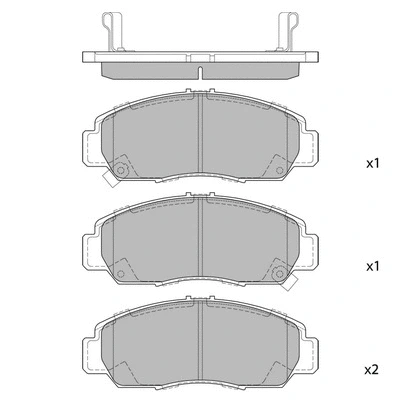 Brake Pad Set, disc brake (GP2012A)