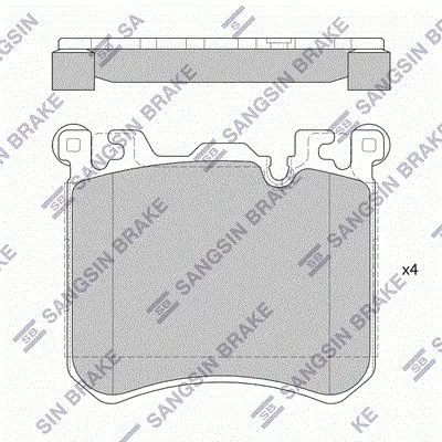 Brake Pad Set, disc brake (GP1941)