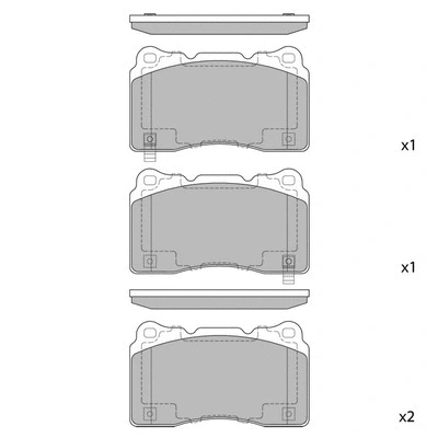 Brake Pad Set, disc brake (GP2119)