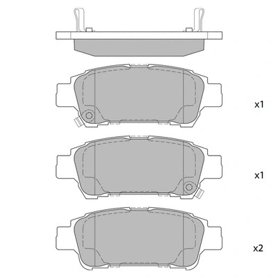 Brake Pad Set, disc brake (GP1423)
