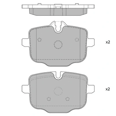 Brake Pad Set, disc brake (GP1793)