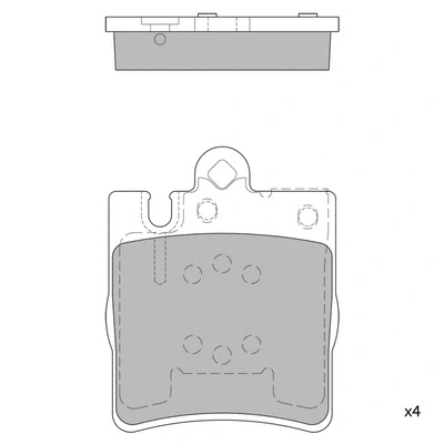 Brake Pad Set, disc brake (GP1089A)