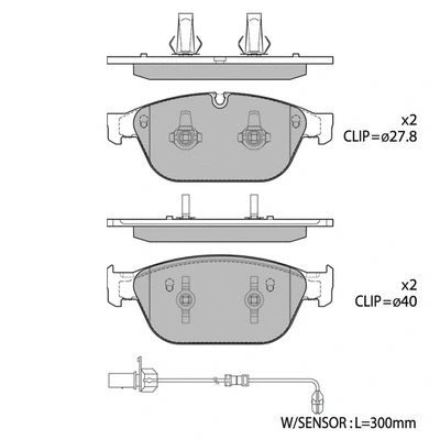 Brake Pad Set, disc brake (GP1694)
