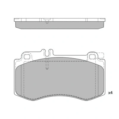 Brake Pad Set, disc brake (GP2378)